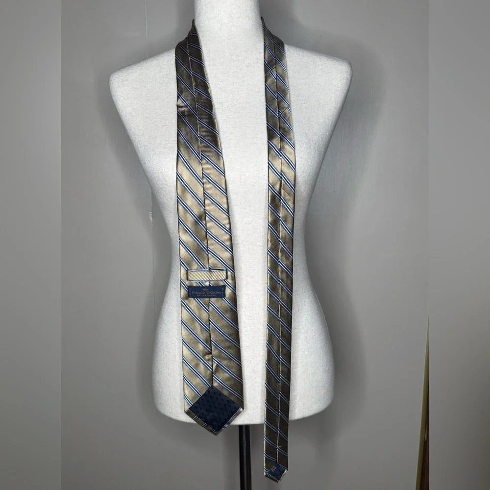 Vintage Goldsmith‎ Collection by J.S. Blank All Silk Striped Necktie